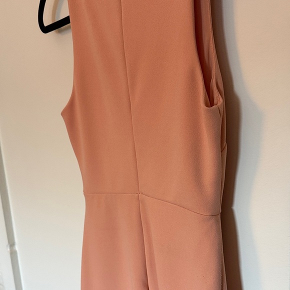 Elegant Peach Sleeveless Dress - Picture 6 of 6